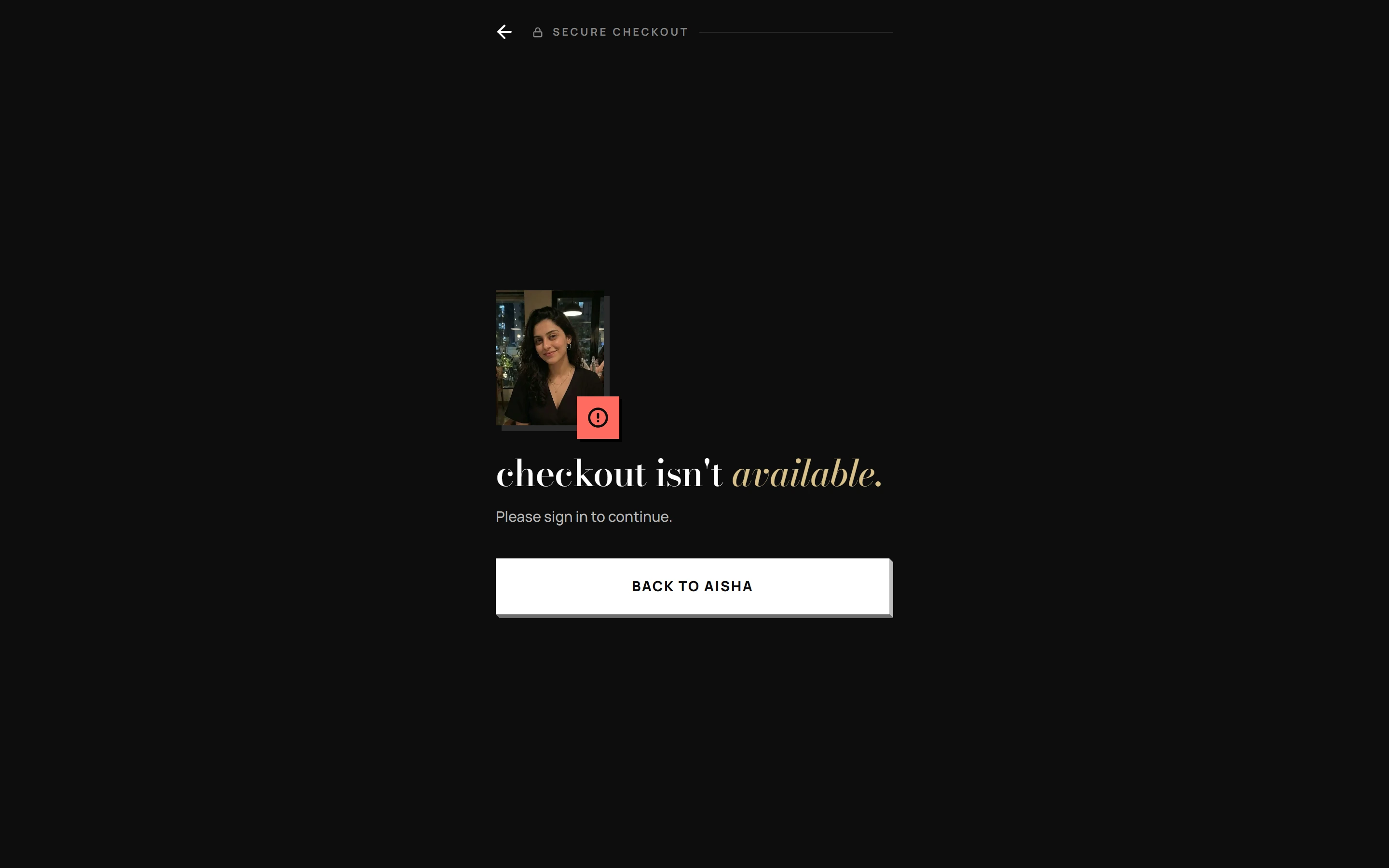 Aisha checkout for a custom photo paid in coins
