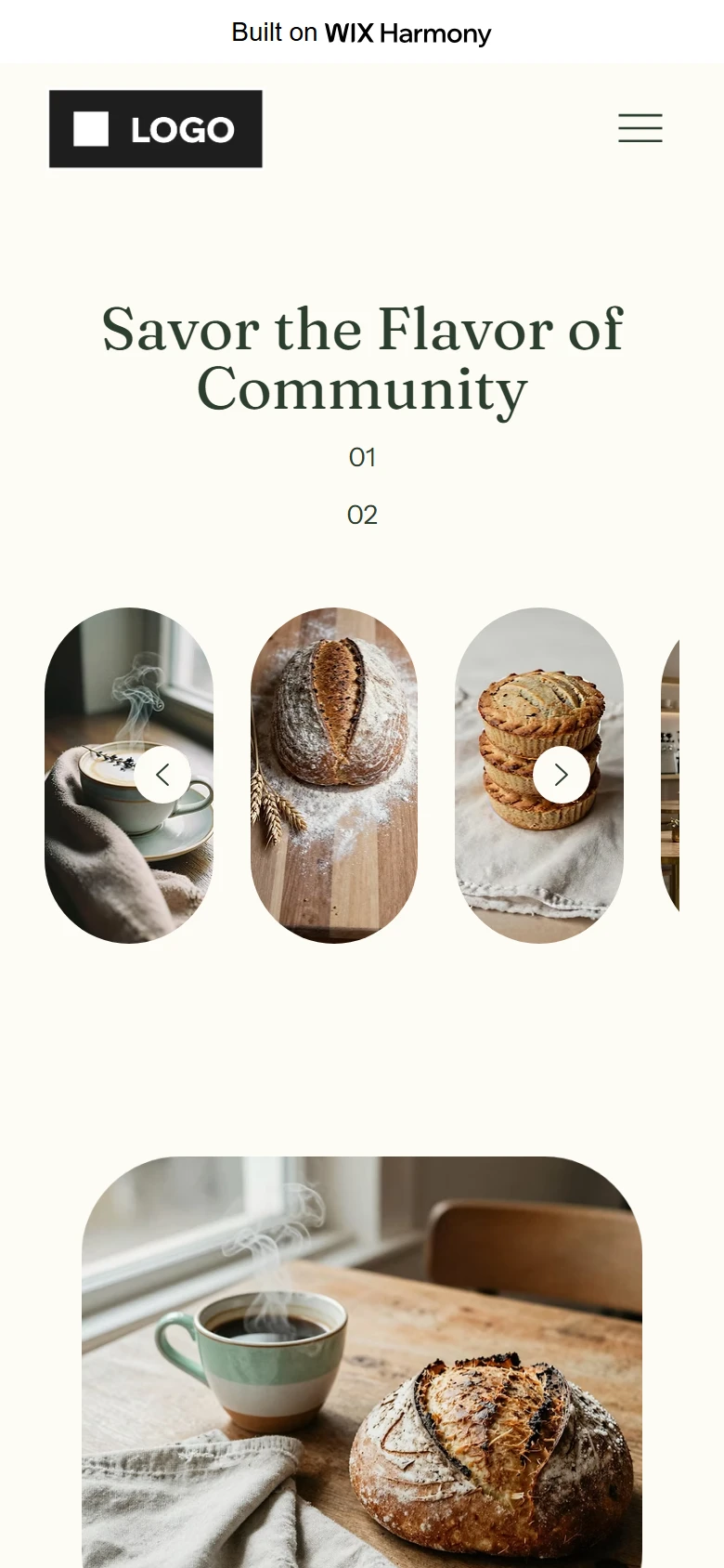 Wix: The café on a phone.